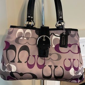 Multi-color Signature Coach Purse